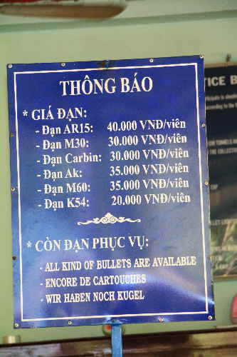 Munitionsverkauf in Vietnam