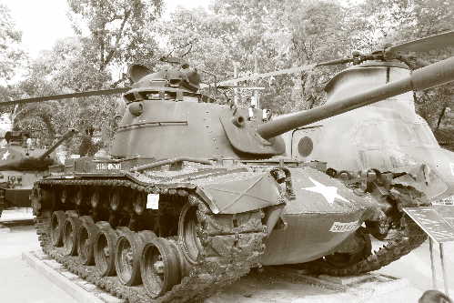 alter Panzer aus Vietnam Krieg